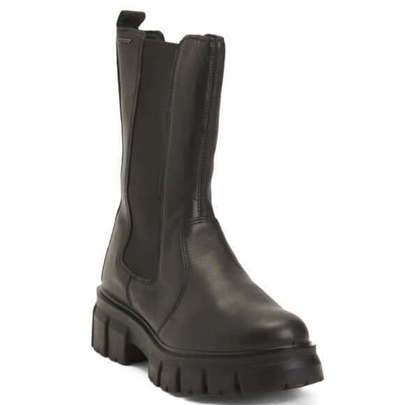 IGI&CO Black Made In Italy Nappa Leather Booties - Picture 1 of 2